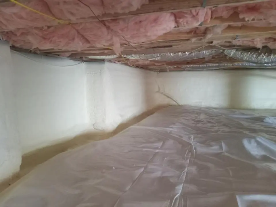 Crawl space encapsulation with closed-cell spray foam for Spray Foam Roofing in Kennewick